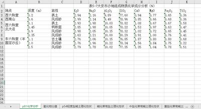 大安市不同土壤物理化学性质数据集（2000年）